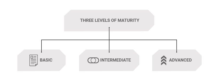 three levels of maturity PMO