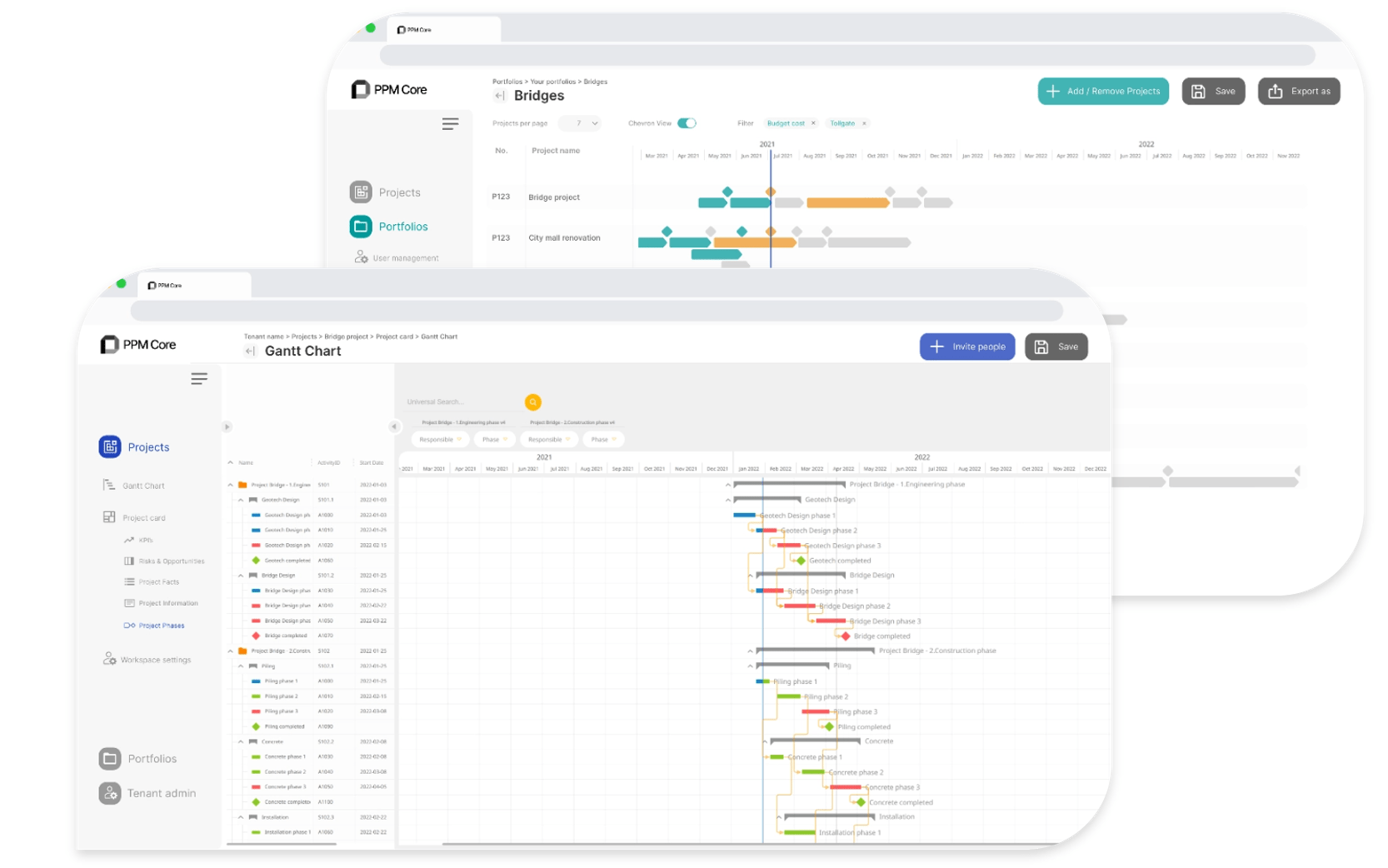 ppm-core-app-screens